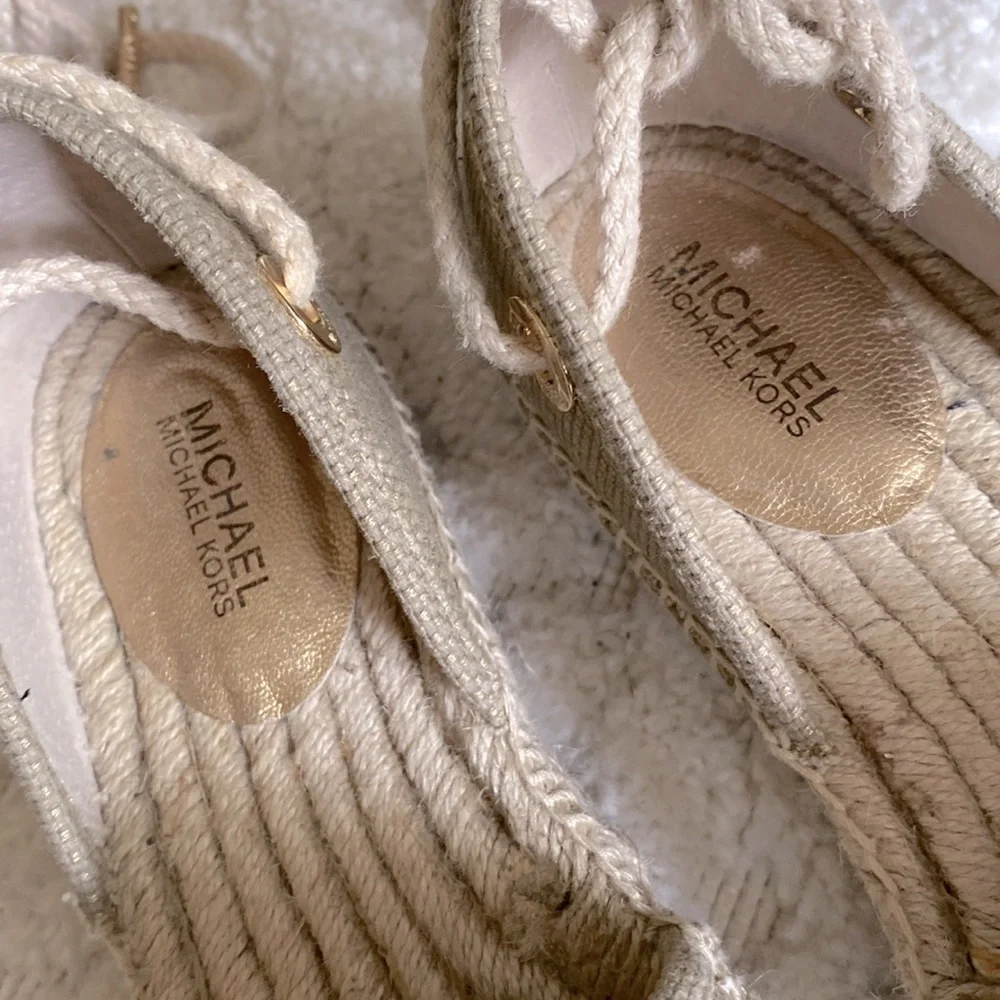 Michael Kors Margie Metallic Espadrilles